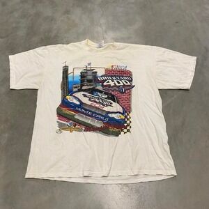 Vintage y2k 90s white nascar racing brickyard 400 shirt
